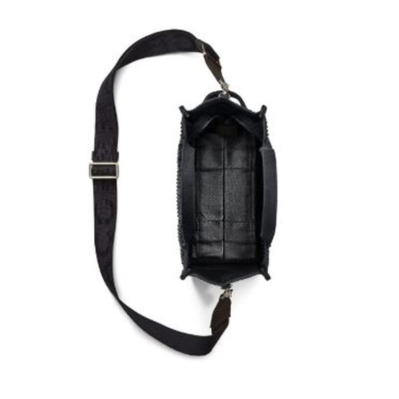 NWT! Marc Jacobs The MINI Crystal Canvas Tote bag BLACK - Picture 12 of 13